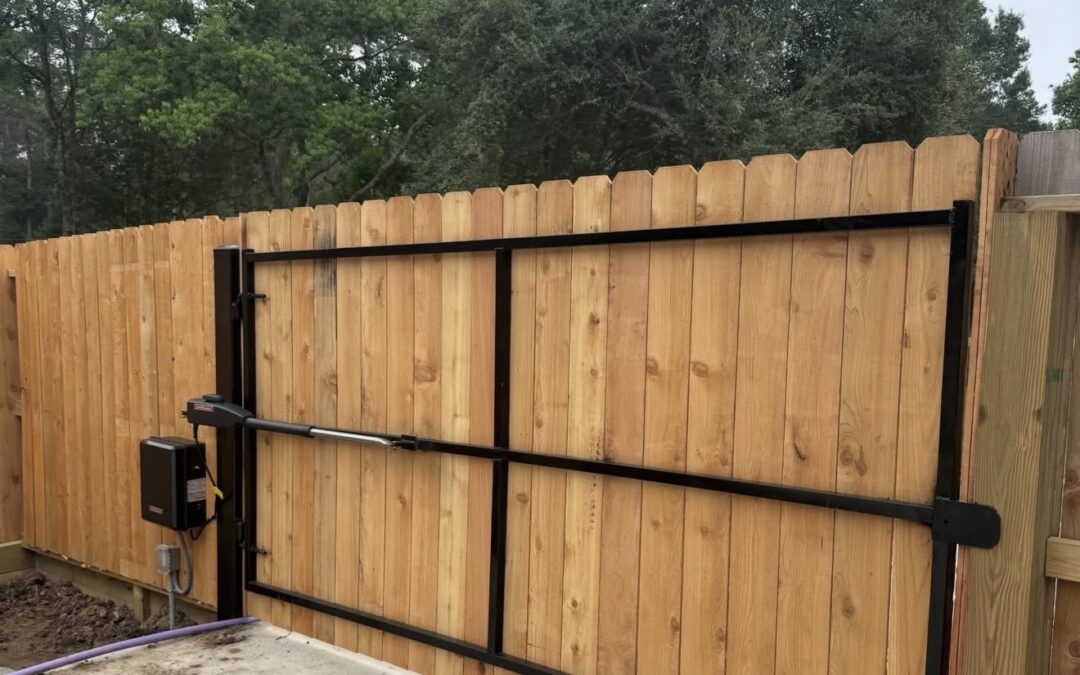 Automatic Gate Wood and Metal